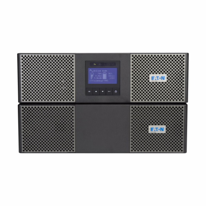 Eaton 9PX 8000VA 7200W 208V Online Double-Conversion UPS - Hardwired Input, 3 L6-30R, Hardwired Output, Cybersecure Network Card, Extended Run, 6U Rack/Tower