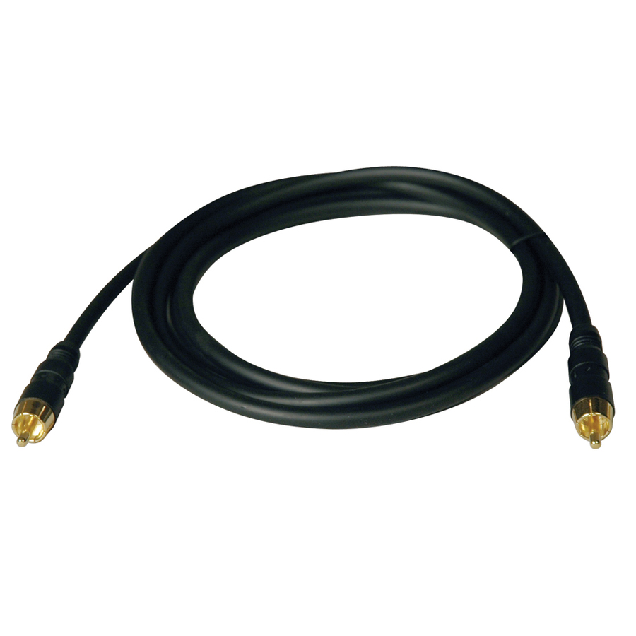 Eaton Tripp Lite Series RF Digital Coax Gold Audio Cable (RCA M/M), 6 ft. (1.83 m)