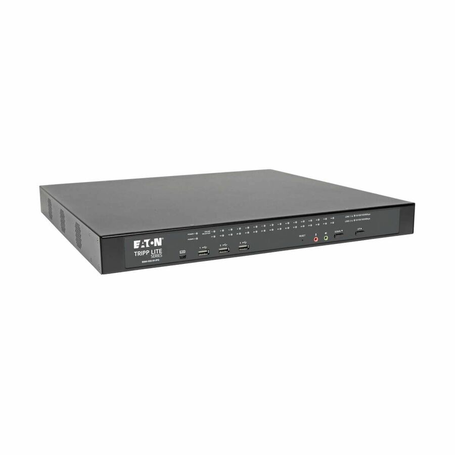 Tripp Lite by Eaton NetDirector 32-Port Cat5 KVM over IP Switch - Virtual Media 1 Remote + 1 Local User 1U Rack-Mount TAA
