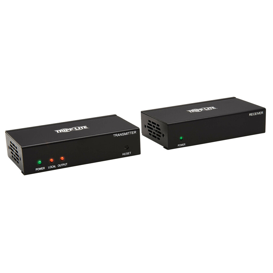 Tripp Lite by Eaton 1x2 HDMI over Cat6 Extender/Splitter Kit, Transmitter/Receiver, 4K 60 Hz, PoC, HDR, 4:4:4, 125 ft., TAA