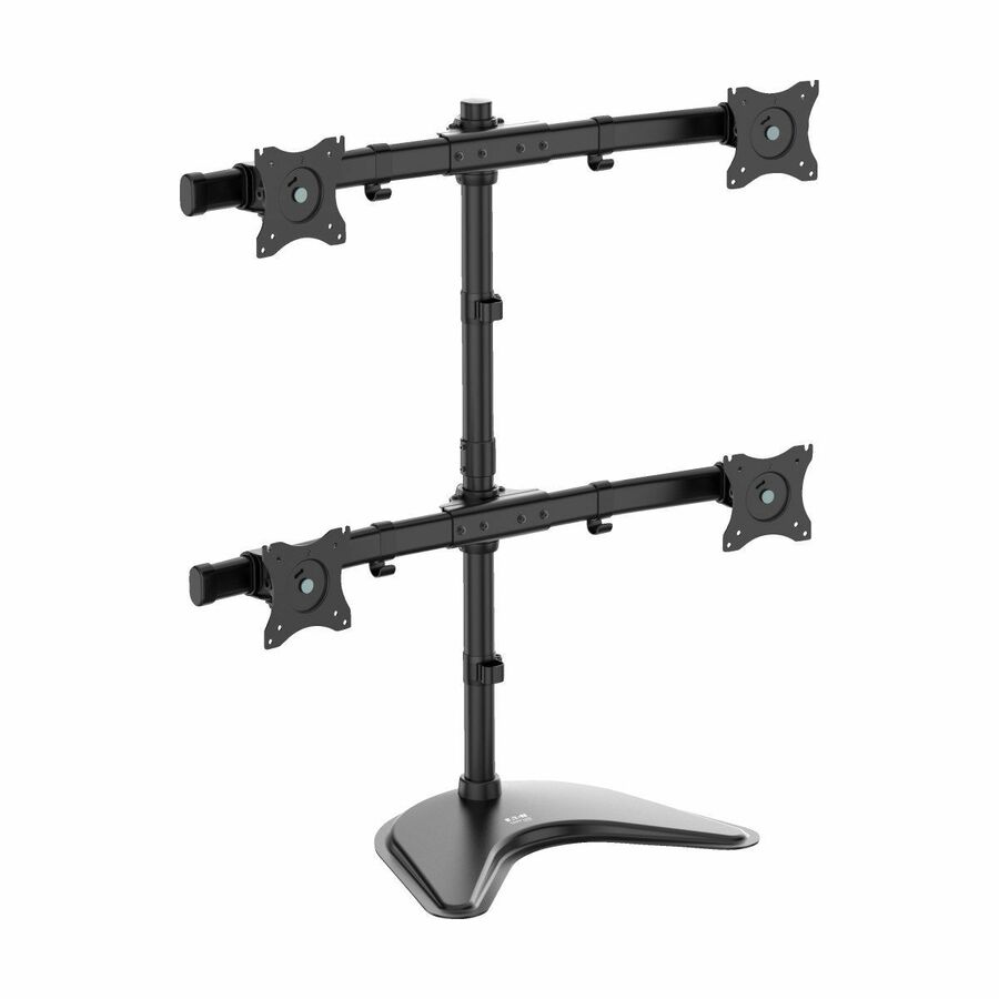 Tripp Lite by Eaton TV Desk Mount Monitor Stand Quad-Display Swivel Tilt for 13-27in Flat Screen Displays