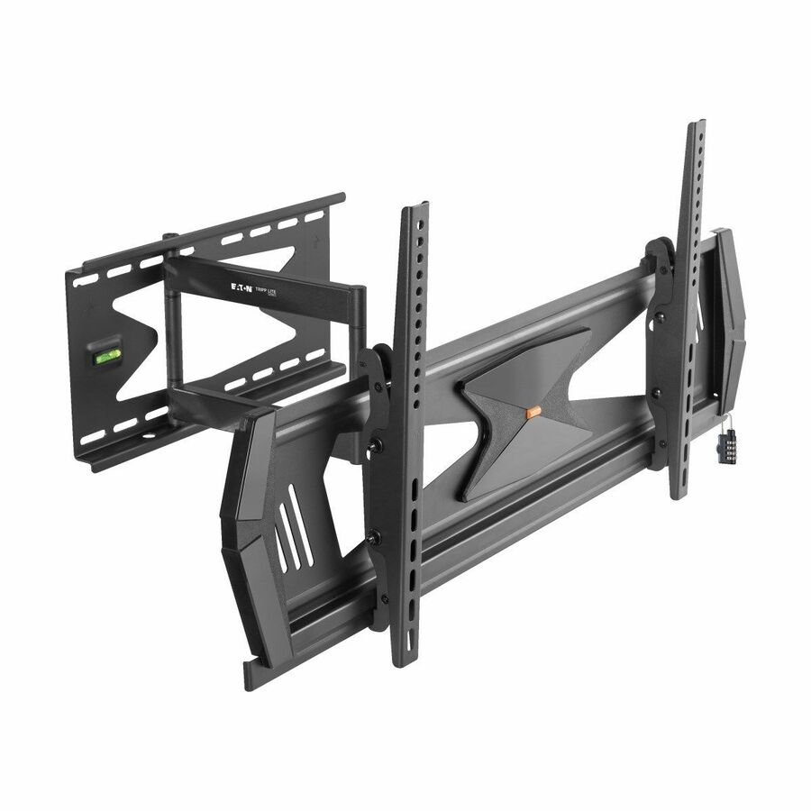 Eaton Tripp Lite Series Heavy-Duty Full-Motion Security TV Wall Mount for 37" to 80", Flat or Curved, UL Certified