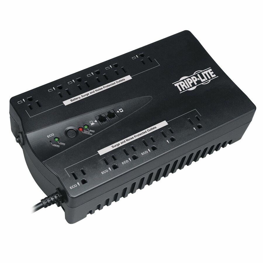 Tripp Lite by Eaton UPS TAA-Compliant ECO Series 120V 750VA 450W Energy-Saving Standby UPS with USB port and 12 Outlets