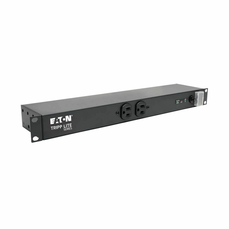 Eaton Tripp Lite Series Isobar 12-Outlet Network Server Surge Protector, 15 ft. (4.57 m) Cord, 3840 Joules, Diagnostic LEDs, 1U Rackmount, Metal Housing