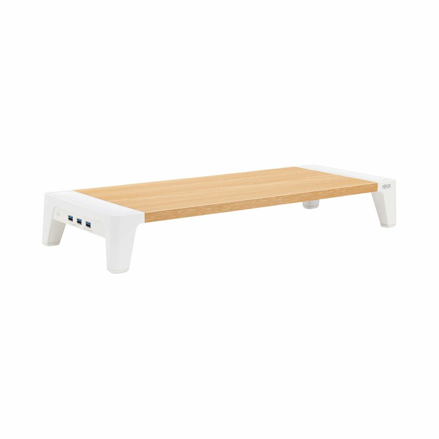 Eaton Tripp Lite Series Monitor Riser for Desk - Wood Top, USB-A Charge and Data Ports