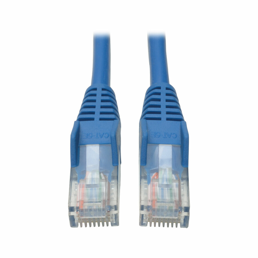 Eaton Tripp Lite Series Cat5e 350 MHz Snagless Molded (UTP) Ethernet Cable (RJ45 M/M), PoE - Blue, 30 ft. (9.14 m)