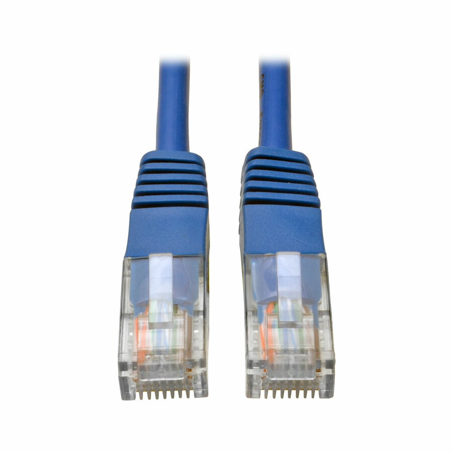 Eaton Tripp Lite Series Cat5e 350 MHz Molded (UTP) Ethernet Cable (RJ45 M/M), PoE - Blue, 2 ft. (0.61 m)