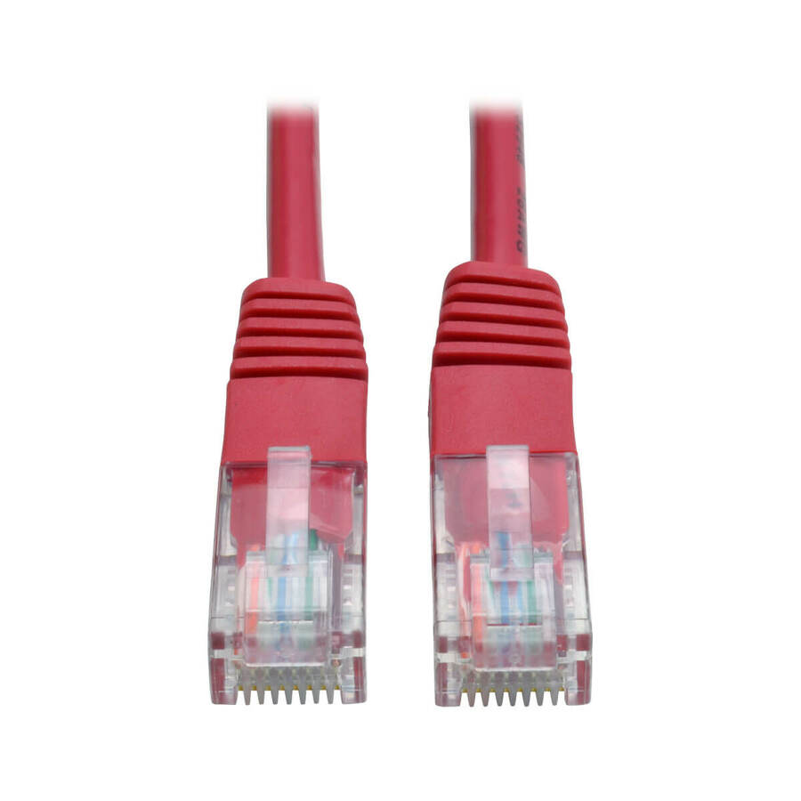 Eaton Tripp Lite Series Cat5e 350 MHz Molded (UTP) Ethernet Cable (RJ45 M/M), PoE - Red, 6 ft. (1.83 m)