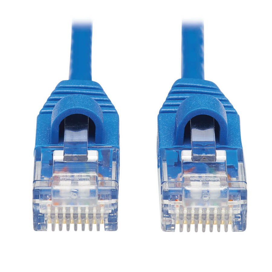 Tripp Lite by Eaton Cat6a 10G Snagless Molded Slim UTP Ethernet Cable (RJ45 M/M) Blue 20 ft. (6.09 m)