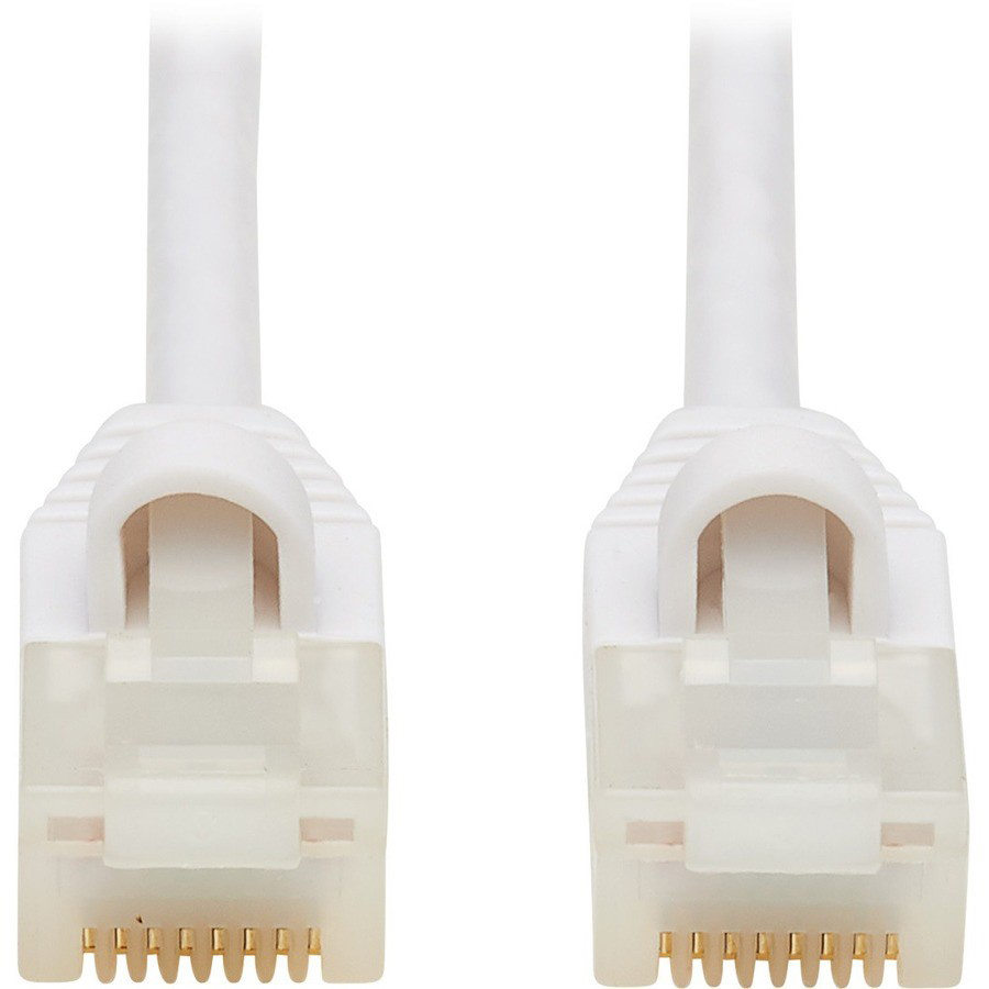Eaton Tripp Lite Series Safe-IT Cat6a 10G Snagless Antibacterial UTP Ethernet Cable (RJ45 M/M), PoE, White, 14 ft. (4.27 m), TAA
