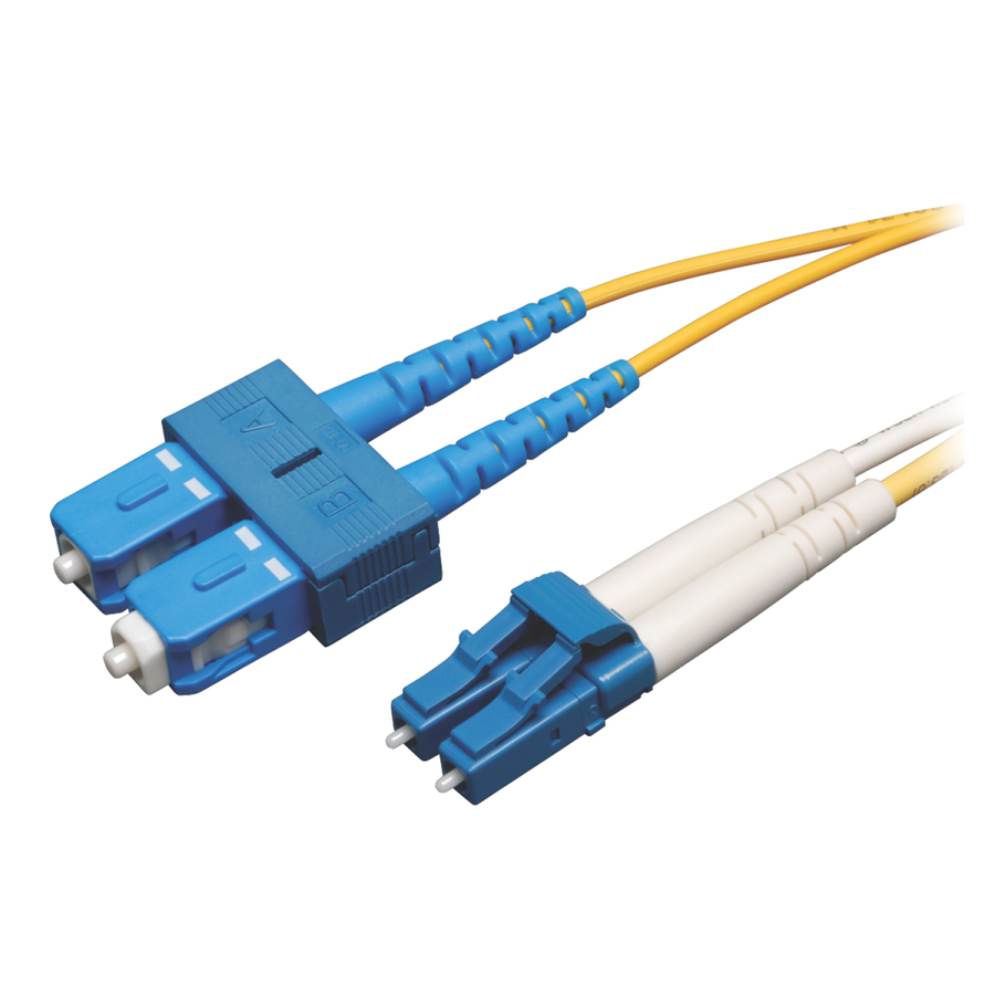 Tripp Lite by Eaton 7M Duplex Singlemode 9/125 Fiber Optic Patch Cable LC/SC 23' 23ft 7 Meter