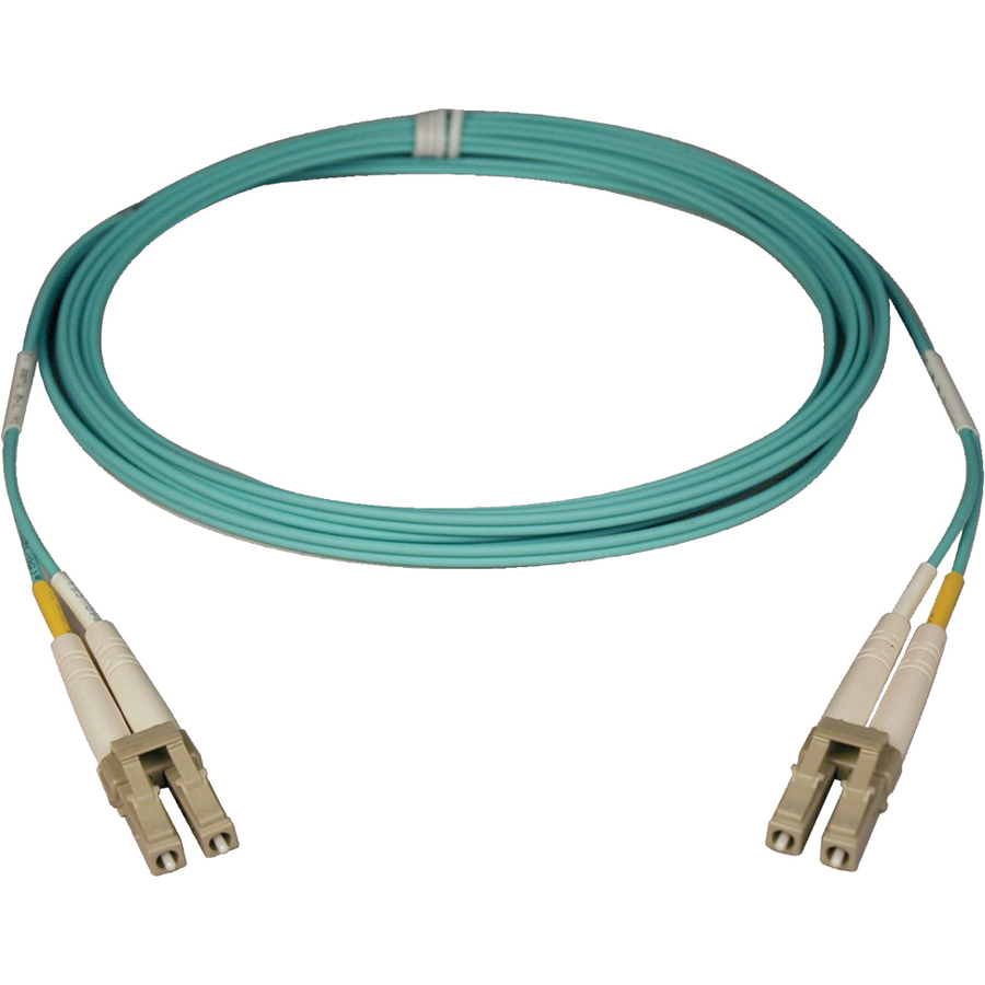 Eaton Tripp Lite Series 10Gb Duplex Multimode 50/125 OM3 LSZH Fiber Patch Cable, (LC/LC) - Aqua, 15M (50 ft.)