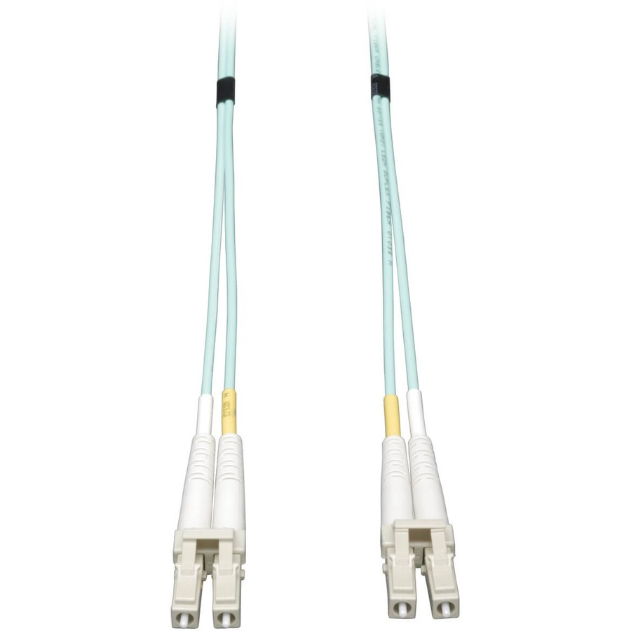 Eaton Tripp Lite Series 10Gb Duplex Multimode 50/125 OM3 LSZH Fiber Patch Cable, (LC/LC) - Aqua, 30M (100 ft.)
