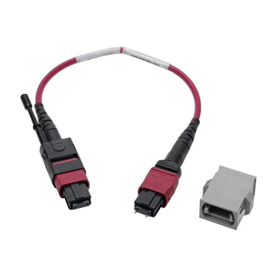 Eaton Tripp Lite Series MTP/MPO Parallel Optics Base-8 Migration Fiber Adapter, Polarity C to B, 12 Fiber, 40GB/100GB, OM4 M/F, Magenta, 8 in.