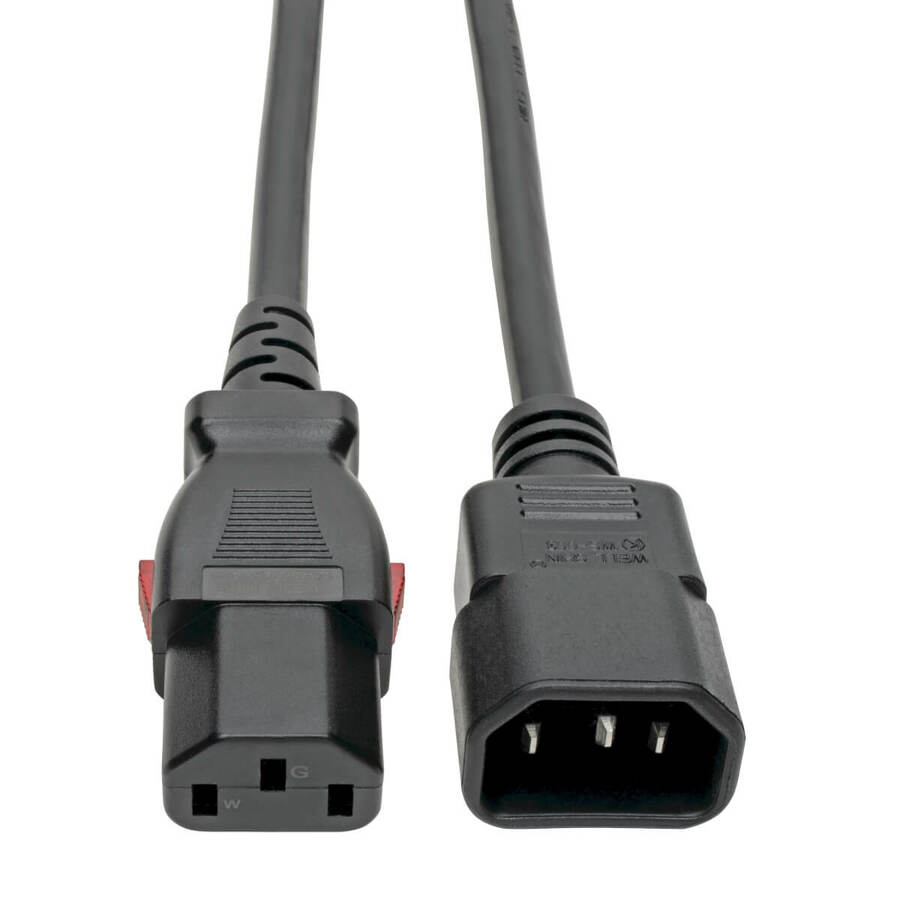 Tripp Lite by Eaton Power Extension Cord Locking C13 to C14 PDU Style - 10A 250V 18 AWG 6 ft. (1.83 m)