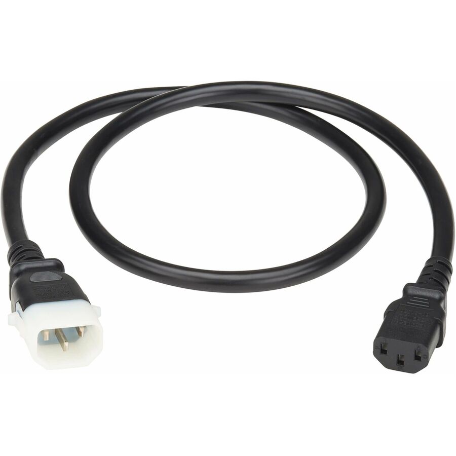 Eaton Tripp Lite Series PDU Power Cord, C13 to P-Lock C14 - Heavy-Duty, 15A, 250V, 14 AWG, 4 ft. (1.2 m), Black
