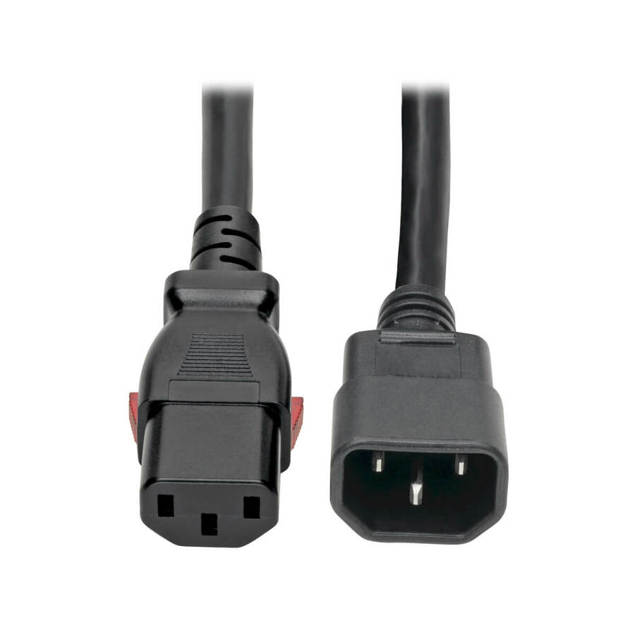 Tripp Lite by Eaton Heavy-Duty PDU Power Cord Locking C13 to C14 - 15A 250V 14 AWG 10 ft. (3.05 m)