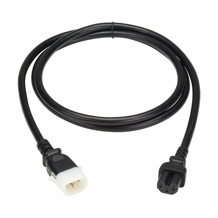 Eaton Tripp Lite Series PDU Power Cord, C15 to P-Lock C14 - Heavy-Duty, 15A, 250V, 14 AWG, 6 ft. (1.8 m), Black