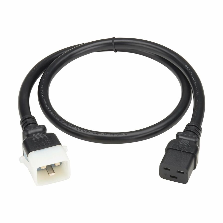 Eaton Tripp Lite Series PDU Power Cord, C19 to P-Lock C20 - Heavy-Duty, 20A, 250V, 12 AWG, 4 ft. (1.2 m), Black