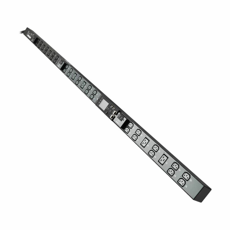 Eaton 8.6kW 200-240V 3-Phase IsoBreaker Managed PDU - Gigabit, 36 Outlets, L21-30P Input, LCD, 10 ft. (3 m) Cord, 0U, 70 in. (1.8 m) Height, TAA