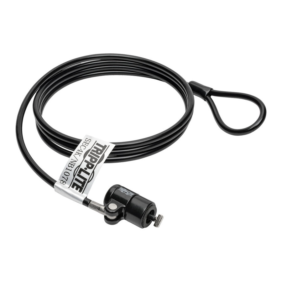 Eaton Tripp Lite Series Security Lock for Laptops and Peripherals, Keyed, 4 ft. (1.22 m) Cable