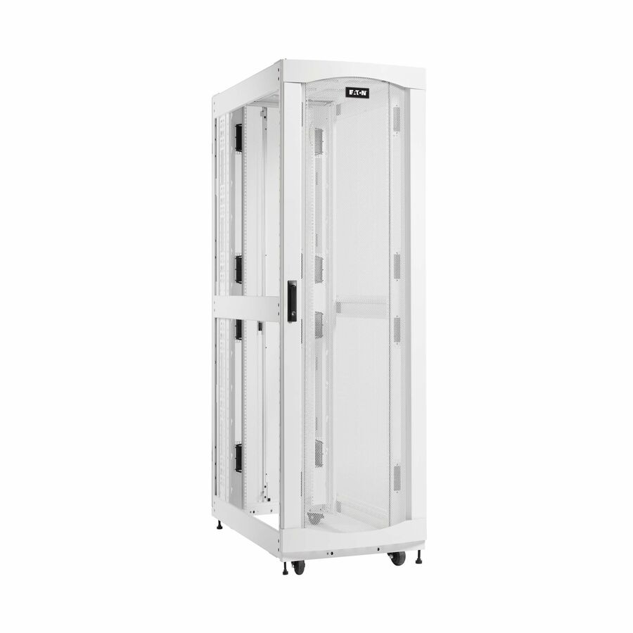 Eaton SmartRack 45U Standard-Depth Standard-Width Heavy-Duty Rack Enclosure Cabinet for AI Servers, White
