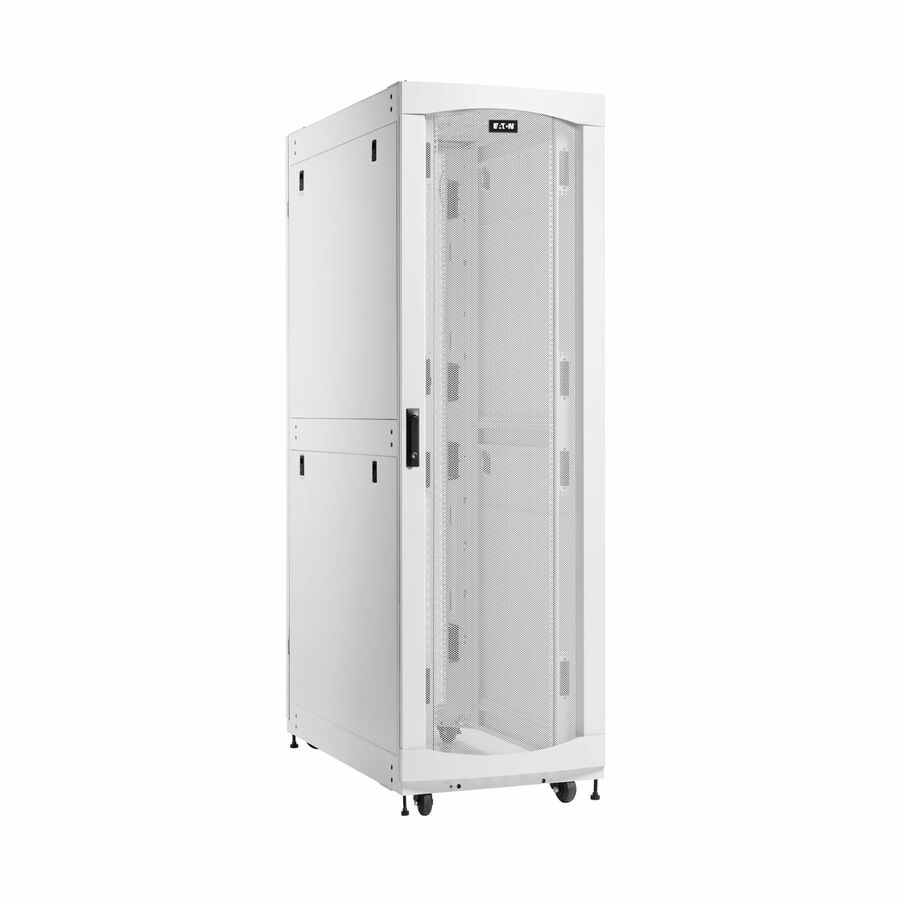 Eaton SmartRack 45U Deep Standard-Width Heavy-Duty Rack Enclosure Cabinet for AI Servers, White