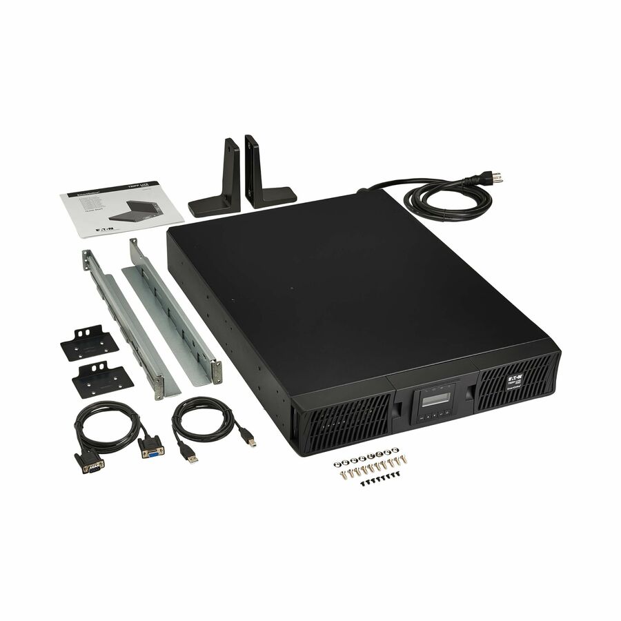 Tripp Lite by Eaton series UPS SmartOnline 2000VA 1800W 120V Double-Conversion UPS - 7 Outlets Extended Run Network Card Included LCD USB DB9 2U Rack/Tower
