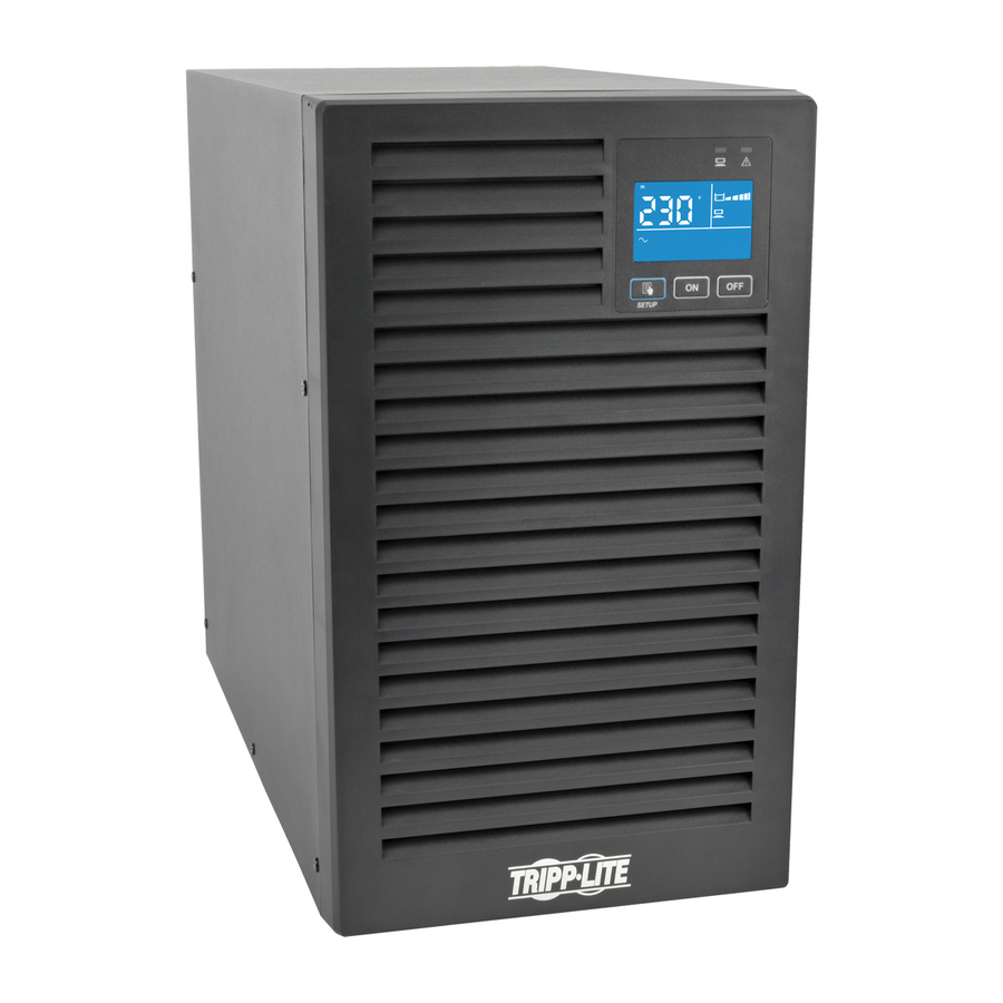 Tripp Lite by Eaton UPS SmartOnline 230V 3kVA 2700W On-Line Double-Conversion UPS Tower Extended Run Network Card Options LCD USB DB9