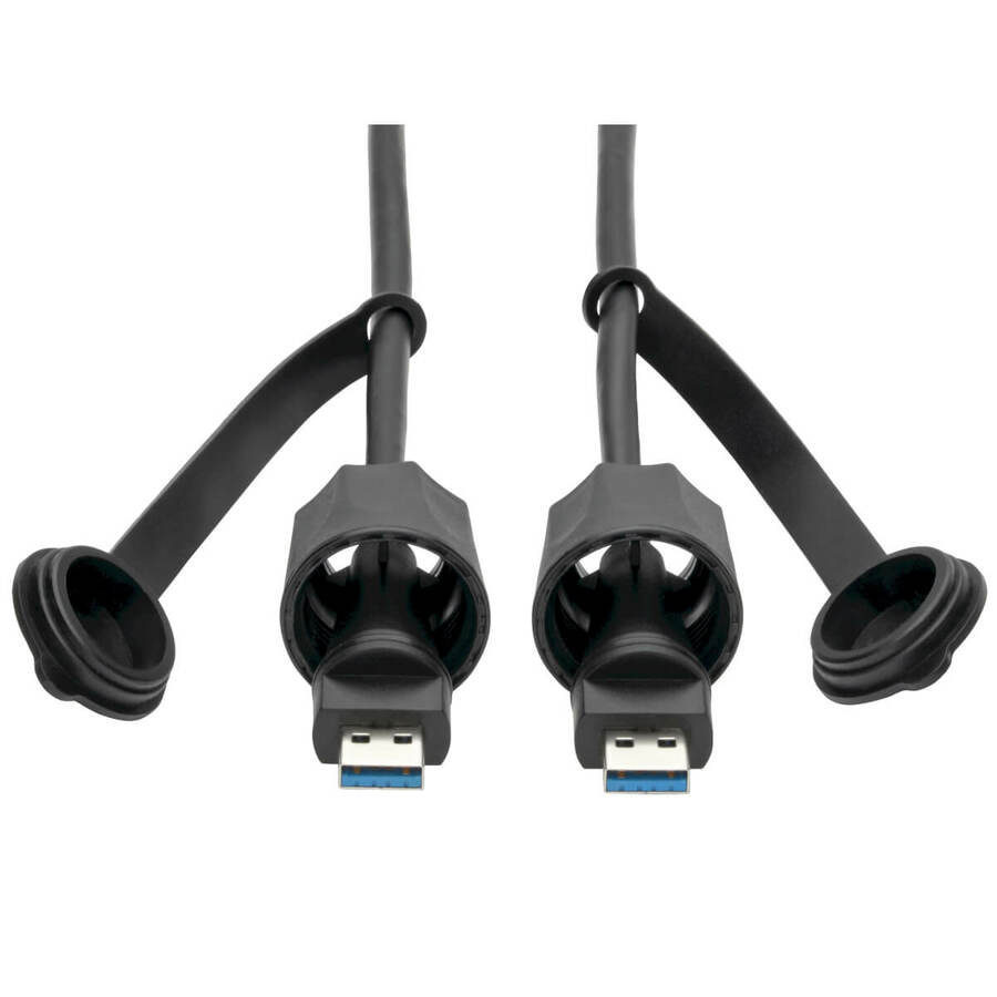 Eaton Tripp Lite Series USB 3.0 SuperSpeed A to A M/M Cable, Industrial - IP68, Shielded, 13 ft. (3.96 m), TAA