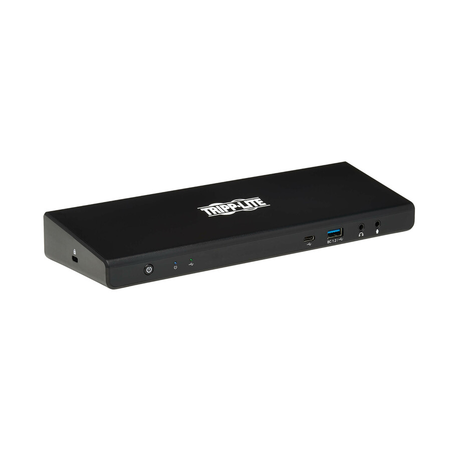 Eaton Tripp Lite Series USB-C Dock, Dual Display - 5K 60 Hz DP, 4K 60 Hz HDMI, USB 3.x (5Gbps), USB-A/C Hub, GbE, 85W PD Charging, EU/UK Power Adapters