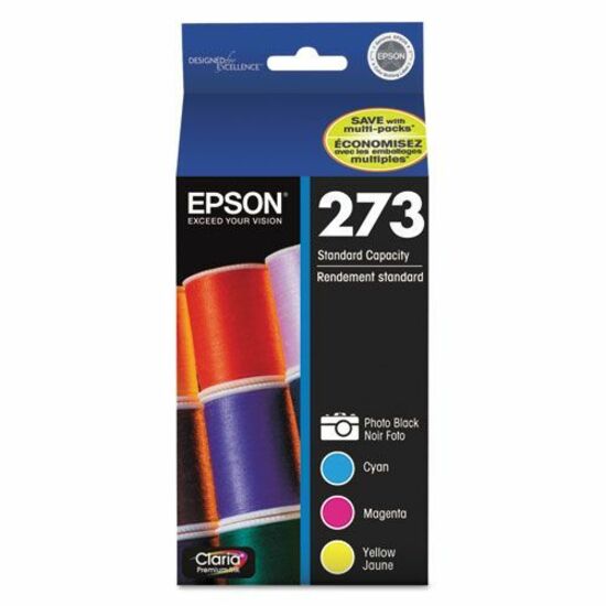 Epson Claria 273 Original Standard Yield Inkjet Ink Cartridge - Multi-pack - Cyan, Magenta, Yellow, Black - 1 Each