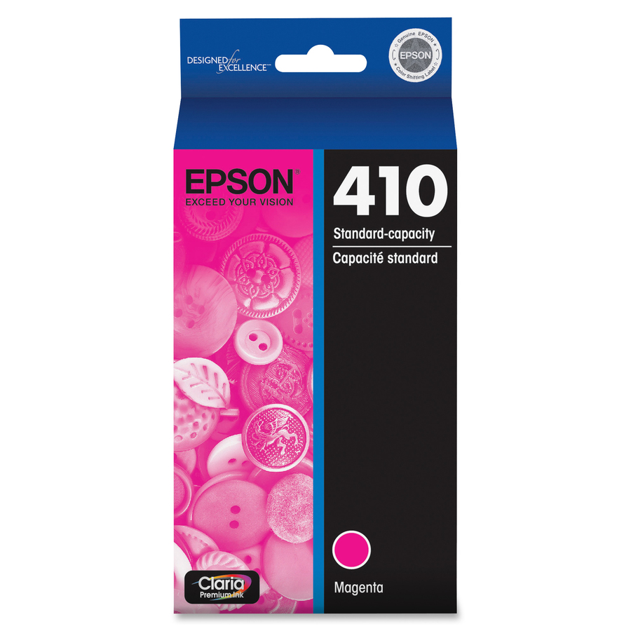 Epson Claria 410 Original Standard Yield Inkjet Ink Cartridge - Magenta - 1 Each