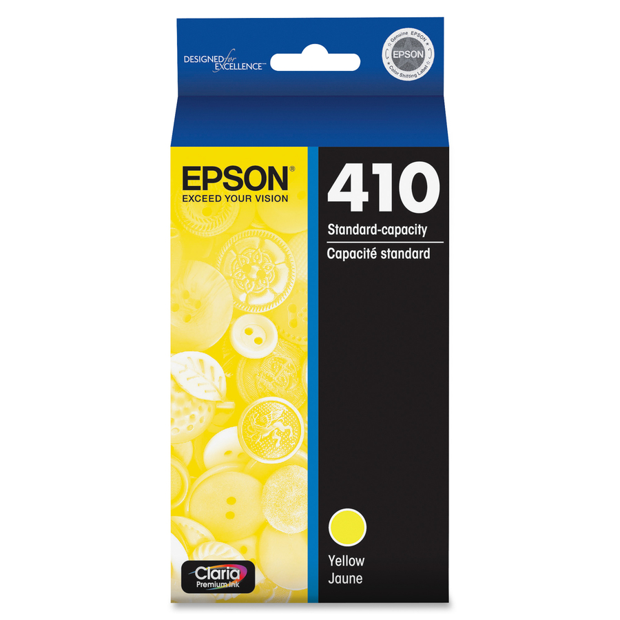 Epson Claria 410 Original Standard Yield Inkjet Ink Cartridge - Yellow - 1 Each