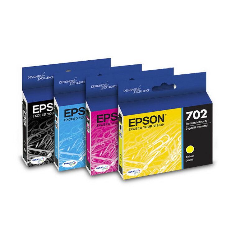 Epson DURABrite Ultra T702 Original Standard Yield Inkjet Ink Cartridge - Cyan, Magenta, Yellow - 3 / Pack