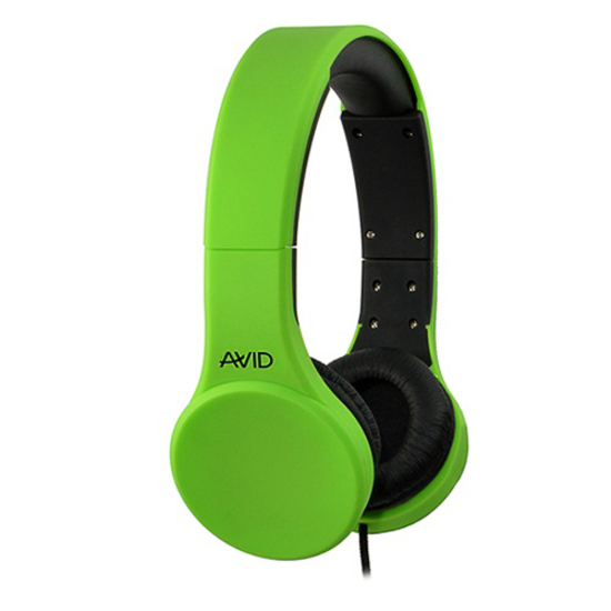 AVID AE-42 HEADSET WITH INLINE MIC & VOLUME CONTROL, GREEN