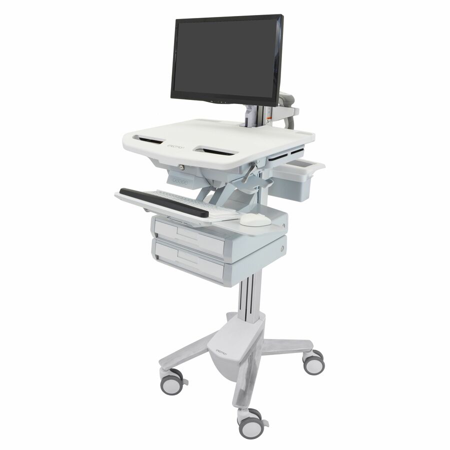 Ergotron StyleView Cart with LCD Arm, 2 Drawers (1x2)