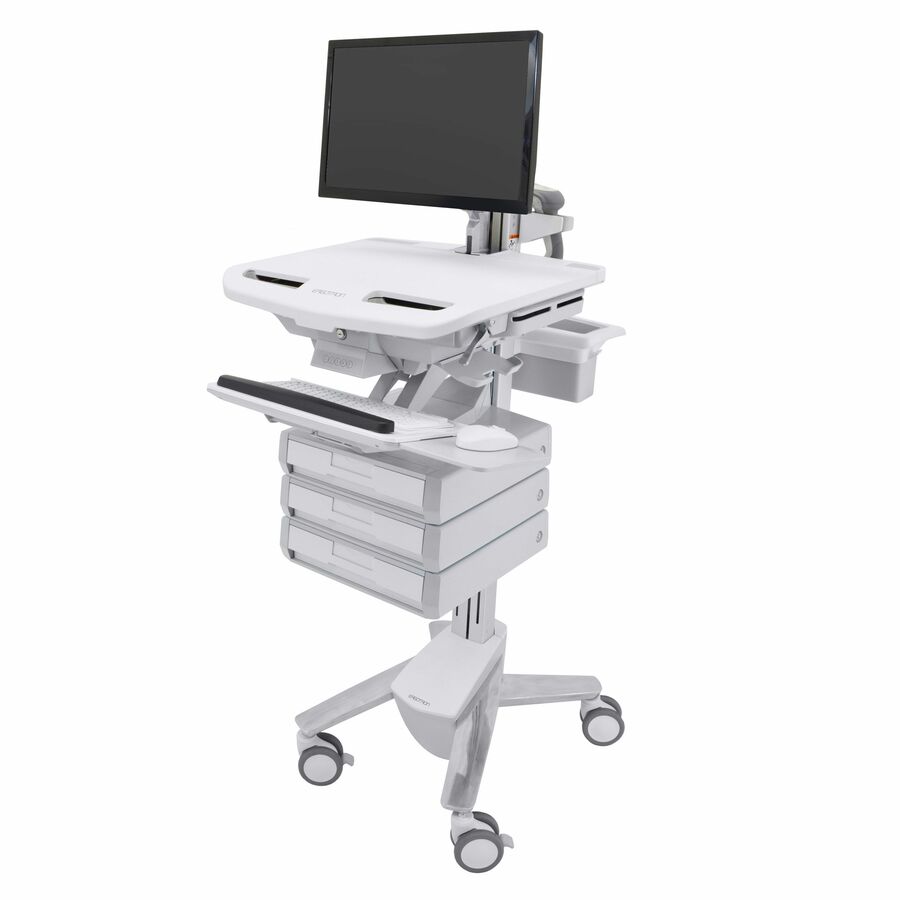 Ergotron StyleView Cart with LCD Arm, 3 Drawers (1x3)