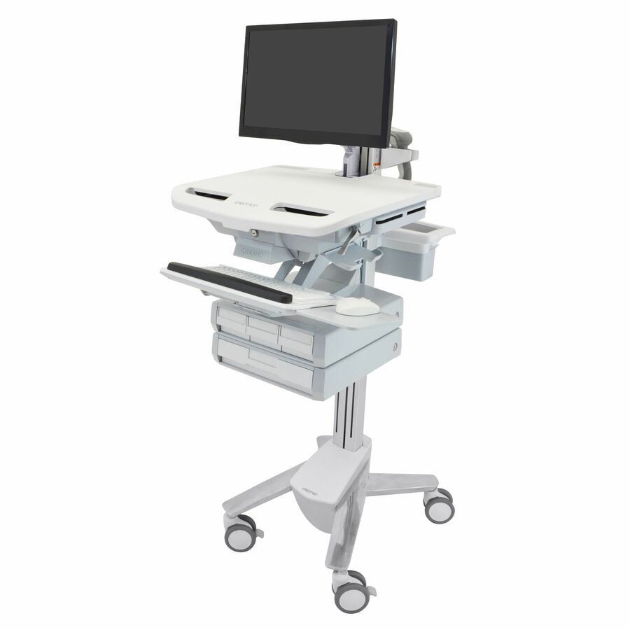 Ergotron StyleView Cart with LCD Arm, 4 Drawers (3x1+1)