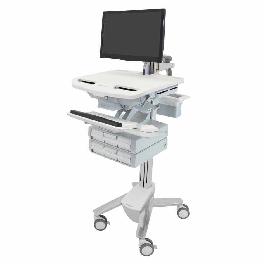Ergotron StyleView Cart with LCD Arm, 6 Drawers (3x2)