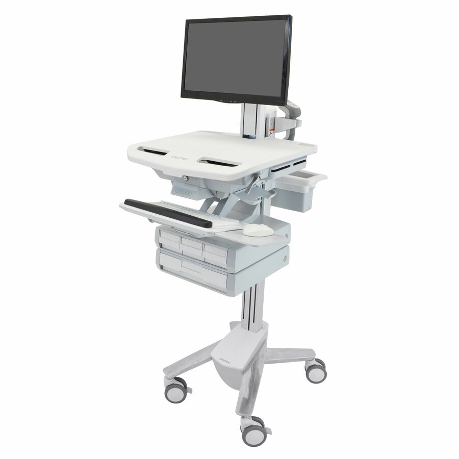 Ergotron StyleView Cart with LCD Pivot, 4 Drawers (3x1+1)