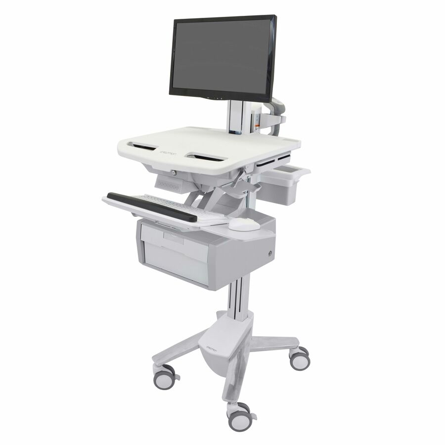 Ergotron StyleView Cart with LCD Pivot, 1 Tall Drawer (1x1)