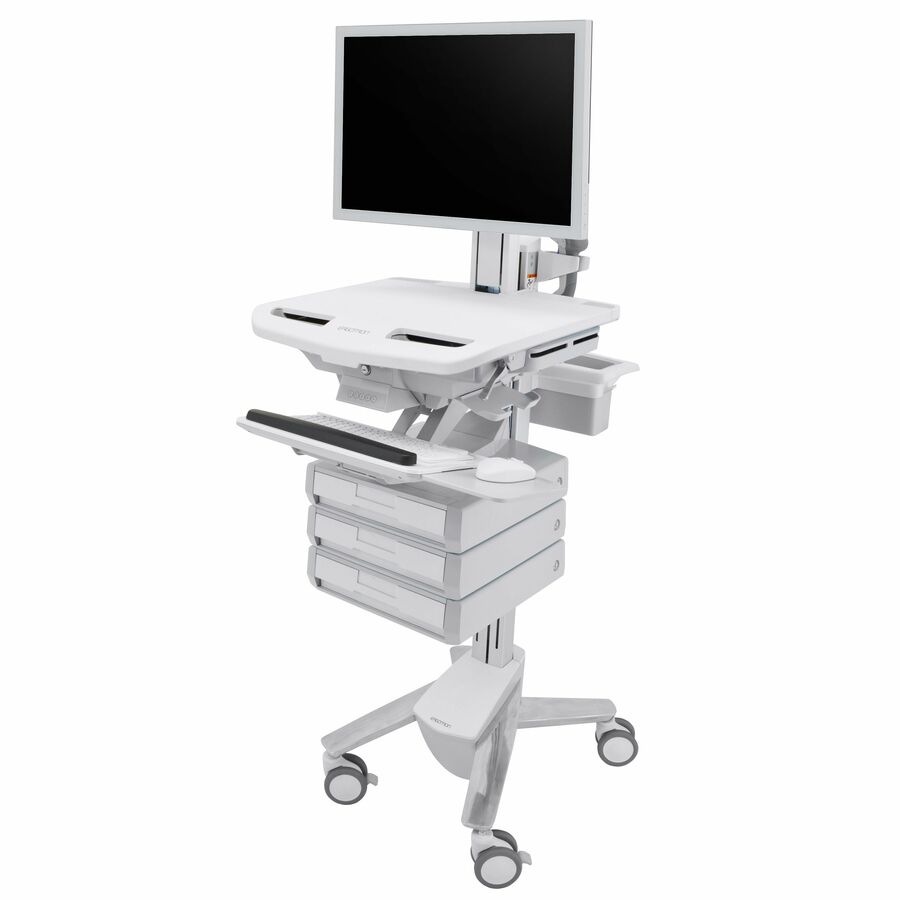 Ergotron StyleView Cart with HD Pivot, 3 Drawers (1x3)