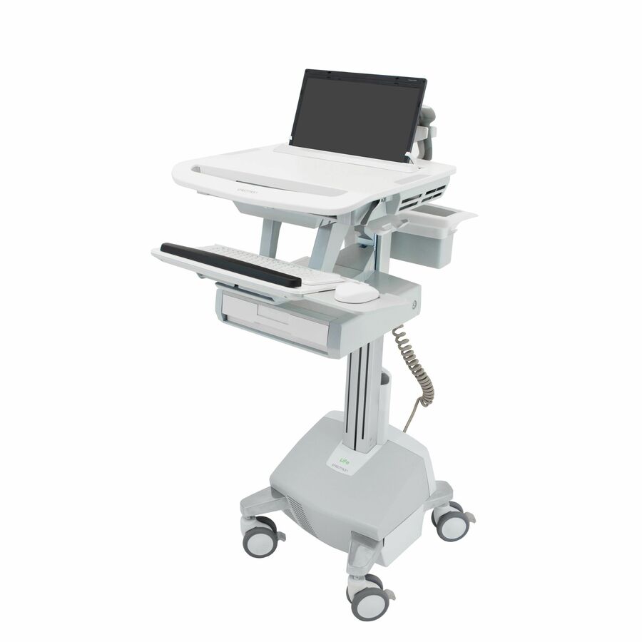 Ergotron StyleView Laptop Cart, LiFe Powered, 1 Drawer (1x1), US/CA/MX