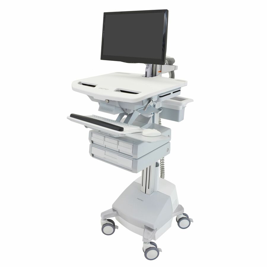 Ergotron StyleView Cart with LCD Arm, SLA Powered, 4 Drawers (3x1+1), US/CA/MX