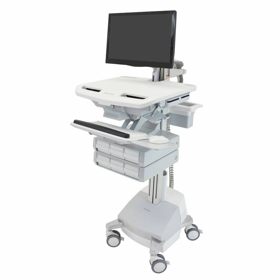 Ergotron StyleView Cart with LCD Arm, SLA Powered, 6 Drawers (3x2), US/CA/MX