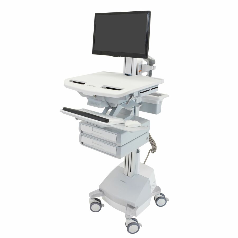 Ergotron StyleView Cart with LCD Pivot, SLA Powered, 2 Drawers (1x2), US/CA/MX