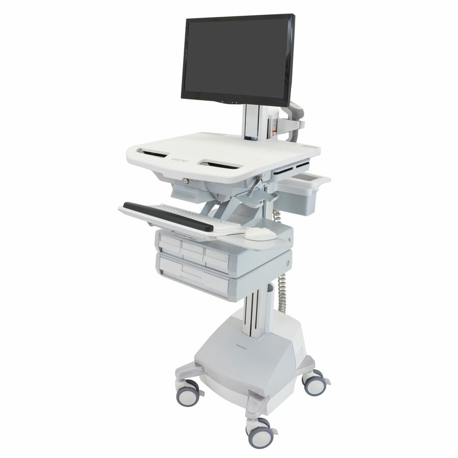 Ergotron StyleView Cart with LCD Pivot, SLA Powered, 4 Drawers (3x1+1), US/CA/MX