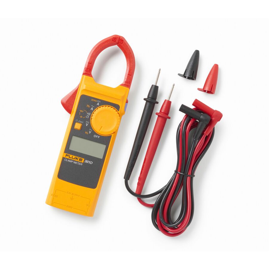 FLUKE-301D-R,600A AC/DC CLAMP METER WITH SLIM BODY AND THIN JAW ARM RETAIL
