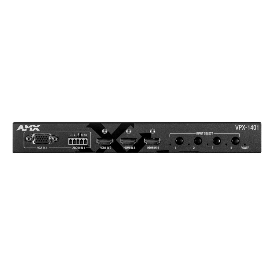AMX VPX Series 4x1+1 4K60 Presentation Switcher
